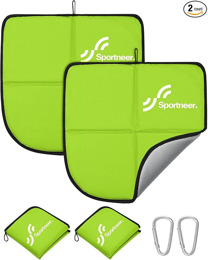 Sportneer Sitting Pad: Lightweight Waterproof Folding Seat Pad for Backpacking, 15.75'' x 15.75'' Portable Camping Seat Mat for Hiking, Picnics Beach & Outdoor Use, 0.13lbs