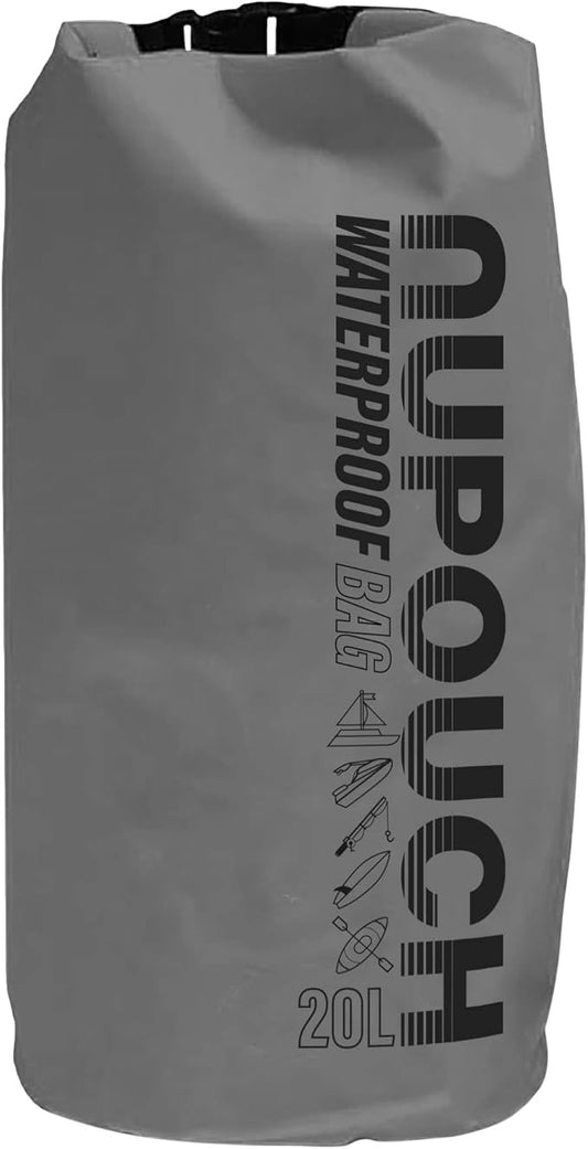 Nupouch Waterproof Dry Bag: 2L/5L/10L/20L Roll Top Lightweight Dry Storage Bag, Backpack for Travel, Swimming, Boating, Kayaking, Camping, or Beach