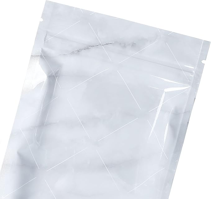 QQ Studio Smell Proof Colorful Sample Bags for Gummies and Dry Herbs, Odor Locking Designed Candy Storage Bags with Heat Seal (Gray, 3 x 4.75 Inch (100 Bags))