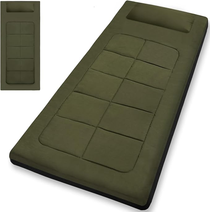 Camping Mattress Portable 80" x36" Floor Cushion Foldable Cot Pad Easy to Store Sleeping Camp Pad Only, for Tent Cot Guest Outdoor Indoor