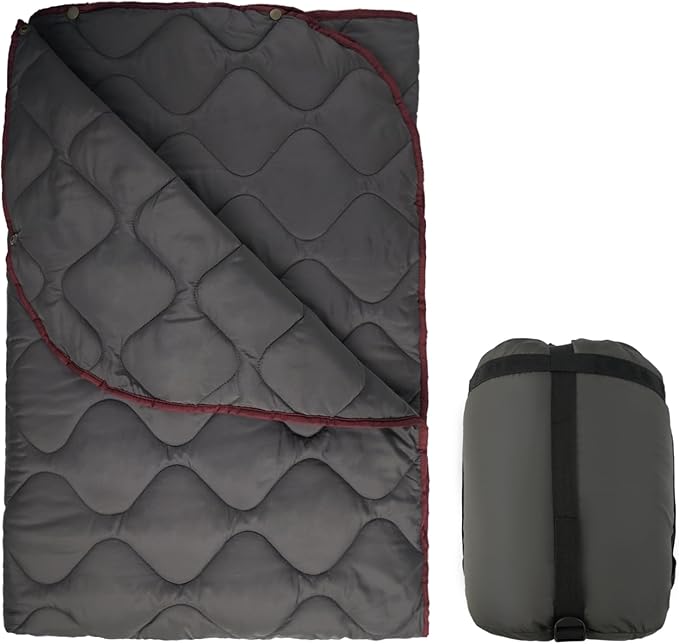 LOOGU Camo Blanket Waterproof Insulation Poncho Liner for Outdoor Camping, Hiking, Hunting, Survival, Backpacking, Picnicking