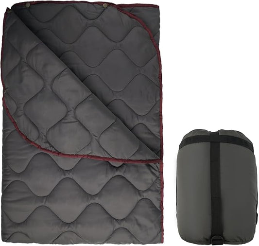 LOOGU Camo Blanket Waterproof Insulation Poncho Liner for Outdoor Camping, Hiking, Hunting, Survival, Backpacking, Picnicking