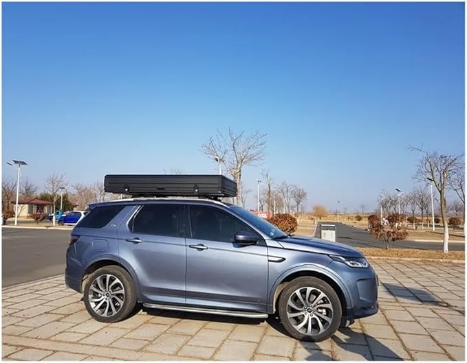 Camping Car roof top Tent Hard Shell Car Roof Top Tent SUV 4X4 Camping Car Roof Top Tent 4 Person(Silver Black)