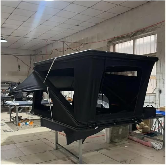 Lightweight Triangle Hardshell Roof Tent Clamshell Rooftop Tent 2 Person Aluminum Car Camping Hard Shell Roof Top Tent