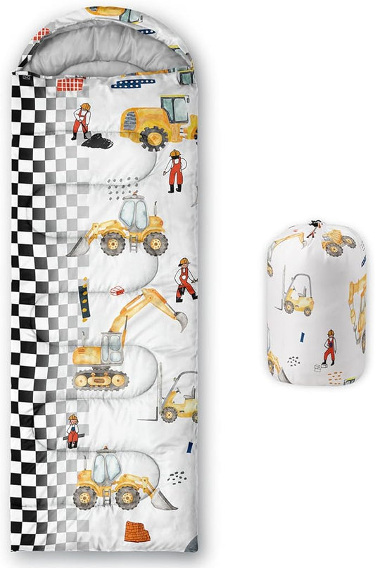 Sleeping Bags for Adults and Kids Camping Sleeping Bags for Girls and Boys Lightweight Waterproof Cold/Warm Sleeping Bag for 3 Season