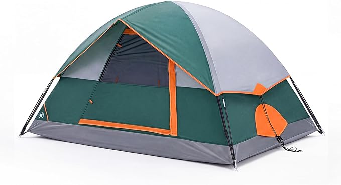 NEWBULIG 2-4 Person Camping Tent, Lightweight 5 Min Easy Setup, Waterproof Windproof Dome Tent with Rainfly for Outdoor, Hiking, Backpacking, Beach
