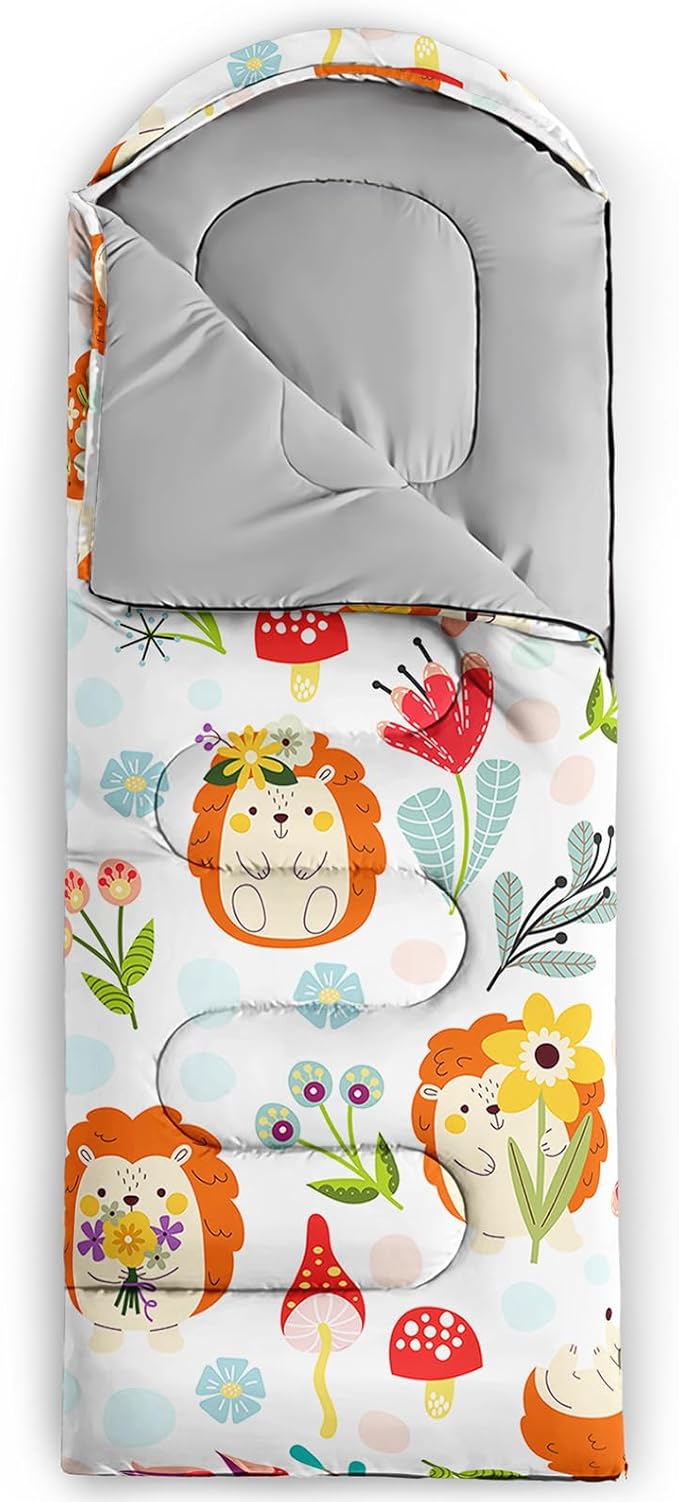 QOOMO Camping Sleeping Bags,3 Season Warm & Cool Weather,Lightweight,Waterproof Sleeping Bags for Adults & Kids,Traveling,and Outdoors,Camping Gear Equipment