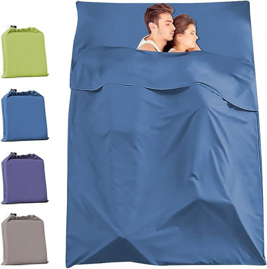 Travel and Camping Sheets Sleeping Bag Liner,Lightweight Travel Sheets for Hotel Portable Hotel Sleeping Bag Sack for Adults,Premium Soft Hotel Sleep Sheet for Traveling Hostels Picnic