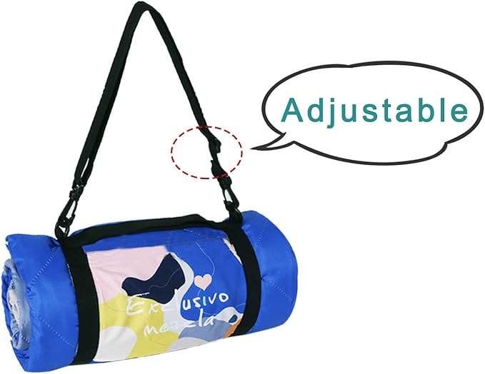 Exclusivo Mezcla Waterproof Picnic Blanket 60x80 Inches Large Multicolor Floral Polyester Sandproof Modern Camping Blanket