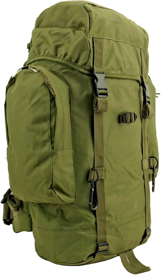 Generic Wilderness Essentials XL Tactical Backpack 66.8L Hunting, Camping, Hiking, Military, Assualt, Bug Out Military Green Molle Adventure Daypack, Large
