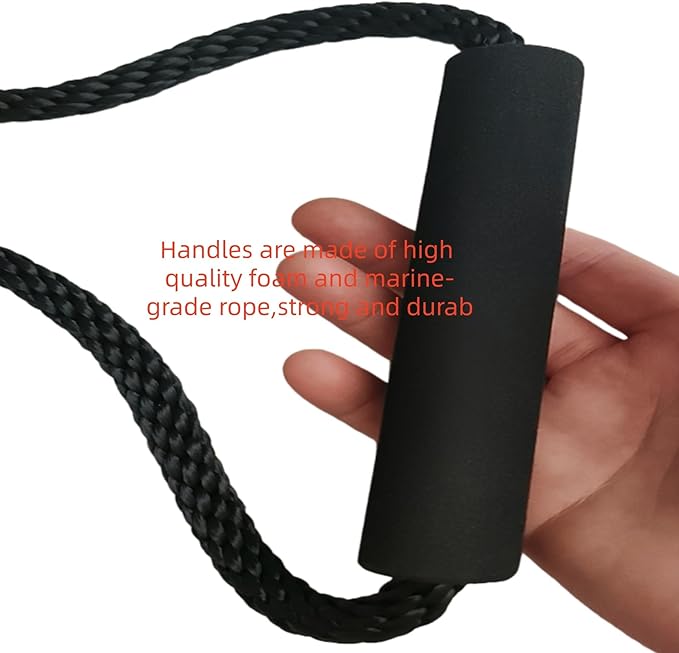 Cooler Handles Cooler Replacement Handles Rope, Cooler Rope Handle Extender Replacement Parts Black,Compatible with YETI Tundra & RTIC Coolers