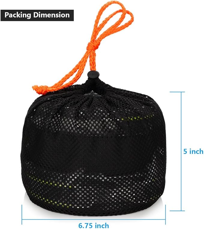 Gutsdoor Camping Cookware Set Camping Gear Campfire Utensils Non-Stick Cooking Equipment Lightweight Stackable Pot Pan Bowls with Storage Bag for Outdoor Hiking