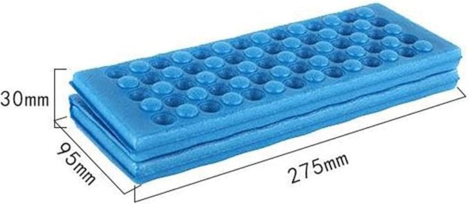 he andi 1pcs Waterproof Foldable Folding Foam Mat Chair Cushion Seat Pads (Blue, Green, Red, Orange, Purple.) (Blue-2)