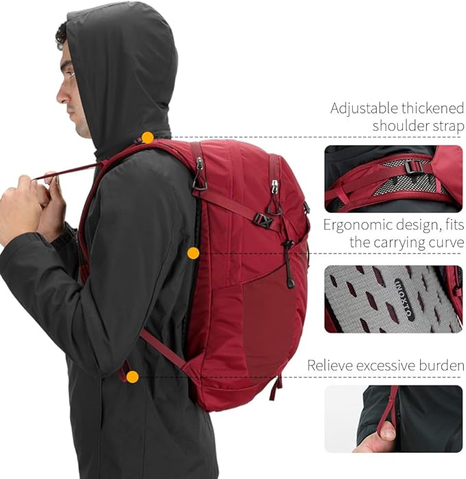IX INOXTO Hiking Hydration Backpack with 3l Water Bladder for Women and Men 25L Water Backpack for Hiking, Cycling, Climbing, Camping
