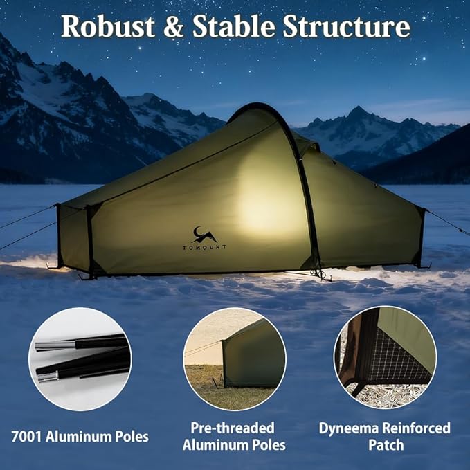 Ultralight 15D Nylon Tent Lightweight Backpacking Tent,Waterproof Windproof Tents for Climbing,Camping,Hiking,Trekking