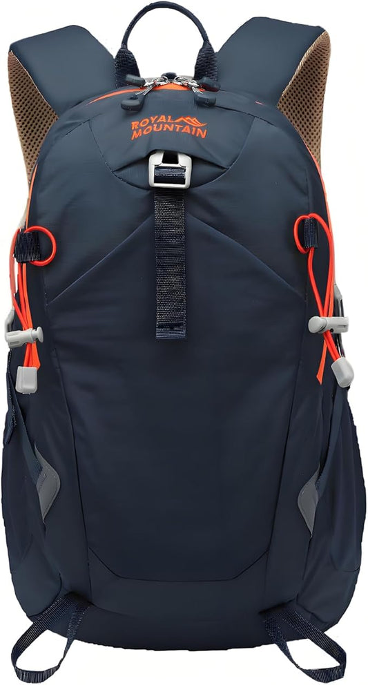 20L Lightweight Hiking Backpack With Rain-cover, Daypack Waterproof Travel Camping Backpacks for Men Women, Outdoor Sports Daypack For Camping, Daily Commuting, Short Trips (Navy Blue)
