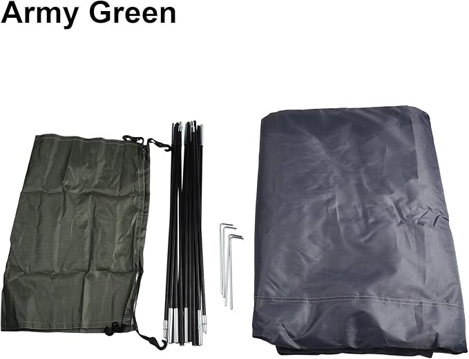 Ultralight Backpacking Tent Single Person Double Door Camping Shelter with Waterproof Oxford Fabric Fiberglass Poles Mesh Ventilation Screen Rain Fly Carry Bag for Outdoor Hiking