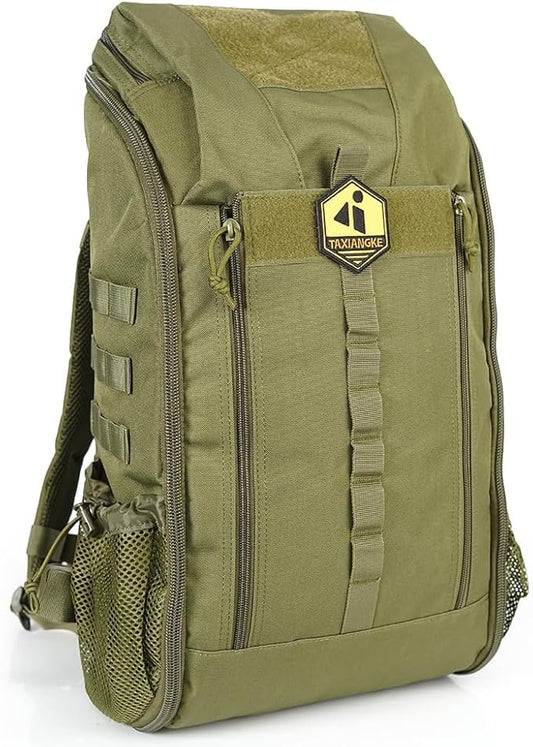 25L Hiking Backpack for Men & Women,Breathable Waterproof Backpack, Lightweight Camping Backpack with MOLLE System-Green,Suitable for mountain climbing and outdoor hiking