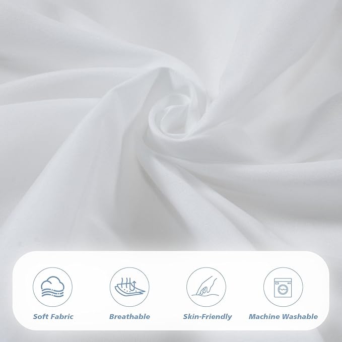 Cot Sheets 30" x 80" Cot Size Sheet Fitted for Narrow Twin/Camping Cot/Rvs Bunk/Guest Beds/Travel Trailers/Spilt Queen Bed, Ultra Soft & Breathable Camper RV Bunk Bed Sheets, White