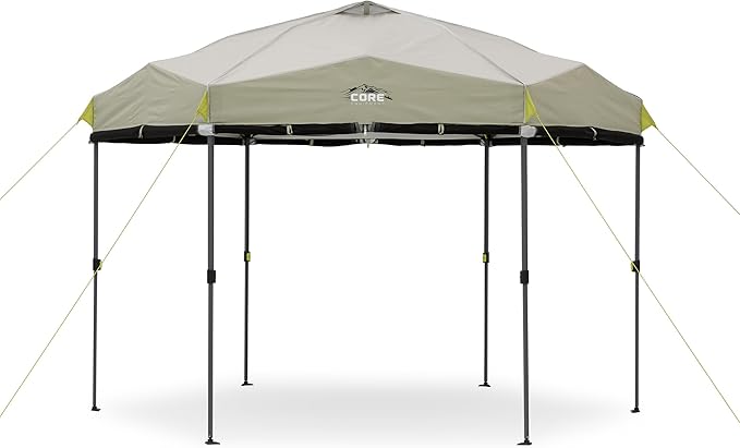 CORE 11.5’x10’ Instant Screen House | Folding and Portable Large Pop Up Tent Gazebo Canopy Shelter with Included Carry Bag | Perfect for Family Camping, Outdoor, Picnic, Backyards, and Tailgate