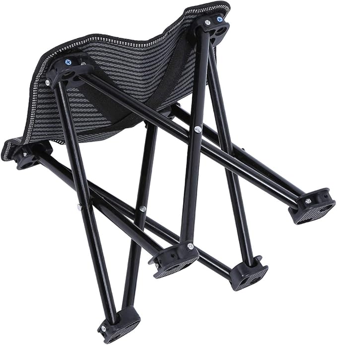 Folding Camp Stool, Portable Camping Stool Mini Camping Foot Stool Outdoor Adult Hiking Fishing Beach Portable Chair Collapsible Chair