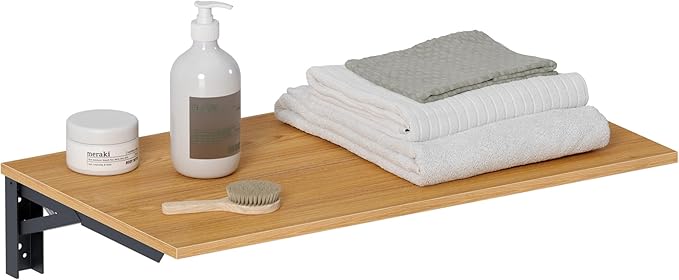 Need Small Fold Down Table Wall Mounted Heavy Duty Small Folding Wall Table Length 30 inches Width 20 inches Perfect Addition to Laundry Room/Home Bar/Kitchen & Dining Room AC15BB(7650)