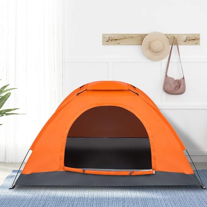1-Person Camping Tent, Waterproof Windproof Tent with Easy Set up-Portable Dome Tents for Camping