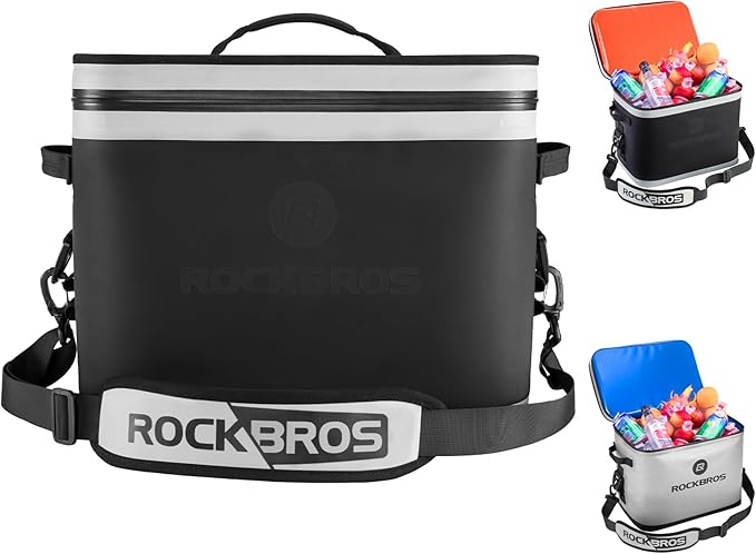 ROCKBROS Backpack Cooler Waterproof, 30 Can Large Leak-Proof Cooler Bags Insulated, Portable Soft Sided Cooler for Ice, Beer, Drink, Travel, Fishing, Beach, Golf, Picnic, Camping Gifts