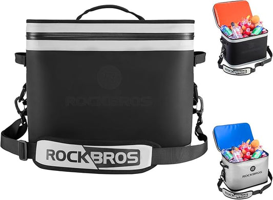 ROCKBROS Backpack Cooler Waterproof, 30 Can Large Leak-Proof Cooler Bags Insulated, Portable Soft Sided Cooler for Ice, Beer, Drink, Travel, Fishing, Beach, Golf, Picnic, Camping Gifts