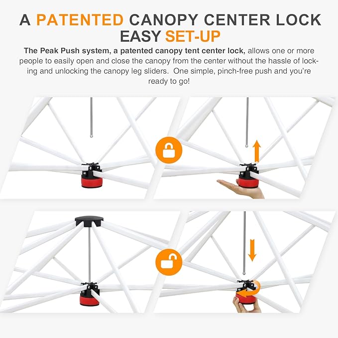 EAGLE PEAK Pop Up Canopy Tent with 1 Sidewall, Easy Setup Event Tent, Outdoor Sun Shade, Wheeled Carry Bag, Stakes and Guy Ropes, Instant Canopy 12x12, Black