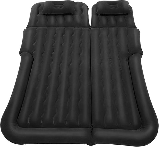 Inflatable Car Thick Air Mattress Rear Seat Inflatable Bed, SUV Inflatable Bed w/Inflatable Pump and Pillow, Foldable Design, Suitable for Camping and Car Travel