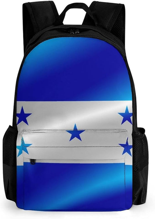 Lightweight Daypack Bookbag for Trekking Business Walking Cycling, Big Capacity Anti-Theft Multipurpose Carry On Bag, Flag Of Honduras Business Computer Bag