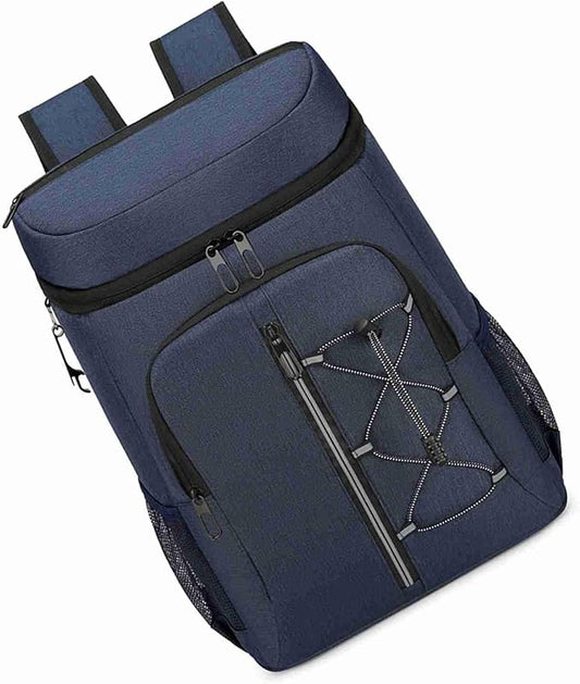 Insulated Cooler Backpack Leak Proof Aluminum Foil Inner Oxford Exterior for Camping Hiking Outdoors