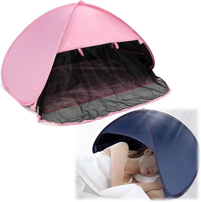 Soundproof and Light-Proof Silent Tent, Sleep Den Blackout Bed Tent, Promotes Better Sleep, for People Night Shift, Dorm, Travel