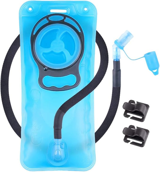 2L Hydration Bladder, Water Bladder for Hiking Backpack 2 Liter Water Storage Bag with Insulated Tube, Hydration Back Pack Replacement for Outdoor Camping Running Cycling