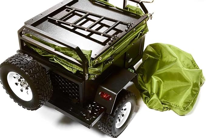 Integy Alloy Realistic Model Camping Trailer w/Roof Top Tent for 1/10 RC 390x195x175mm