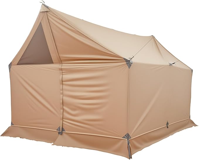 VEVOR Hot Tent, Camping Tipi Hot Tents with Stove Jack, Portable Winter Camping Tents with Snow Skirt, Easy Setup, Waterproof 4 Season Shelter Tents for Fishing Backpacking