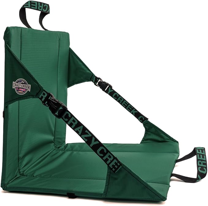 Crazy Creek Original Chair Perfect for Stadium Seats, Camping, Hiking & More, Comfort on All Terrains, Adjustable Straps, Lightweight Design, Water-Resistant