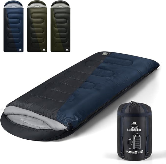 0 Degree XXL Sleeping Bags for Adults Cold Weather,Camping Sleeping Bag with Compression Sack for Winter Hiking, Hunting,Traveling