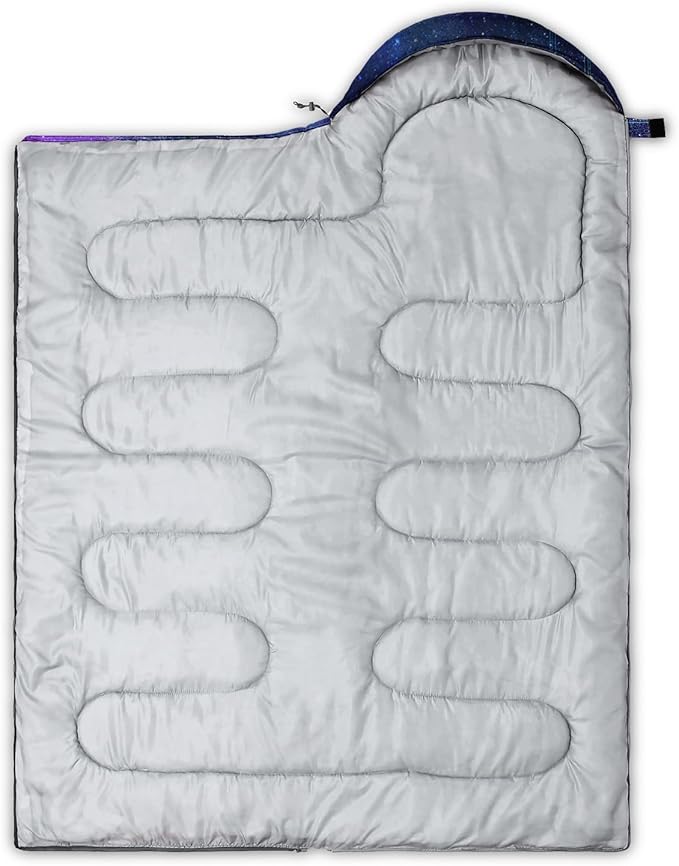 Sleeping Bags for Adults and Kids Camping Sleeping Bags for Girls and Boys Lightweight Waterproof Cold/Warm 3-Season Outdoor Travel with Compression Bags