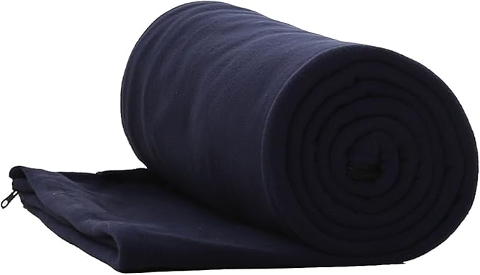 Warm Cozy Microfiber Fleece Zippered Sleeping Bag Liners