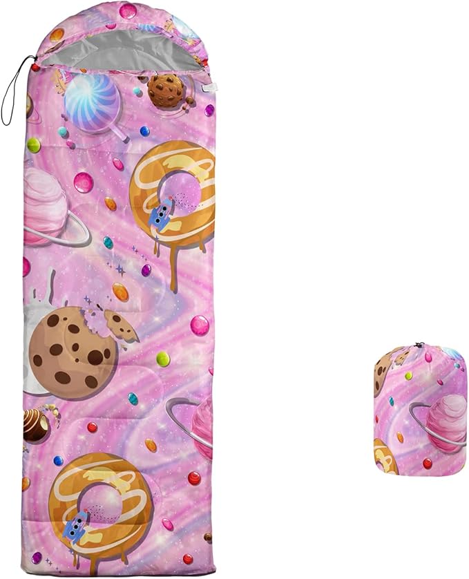 Sleeping Bags for Adults Kids,Backpacking Camping Sleeping Bag for Girls Boys Lightweight Waterproof Cold/Warm Weather Sleeping Bag for All Season