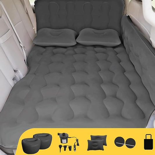 Car Air Bed Mattress, Inflatable SUV Mat, Thickened Car Air Mattress Back Seat Camping Cushion Sleeping Pads with Air Pump 2 Pillows Portable Backseat Air Bed for Camping Outdoor Travel Home Cars