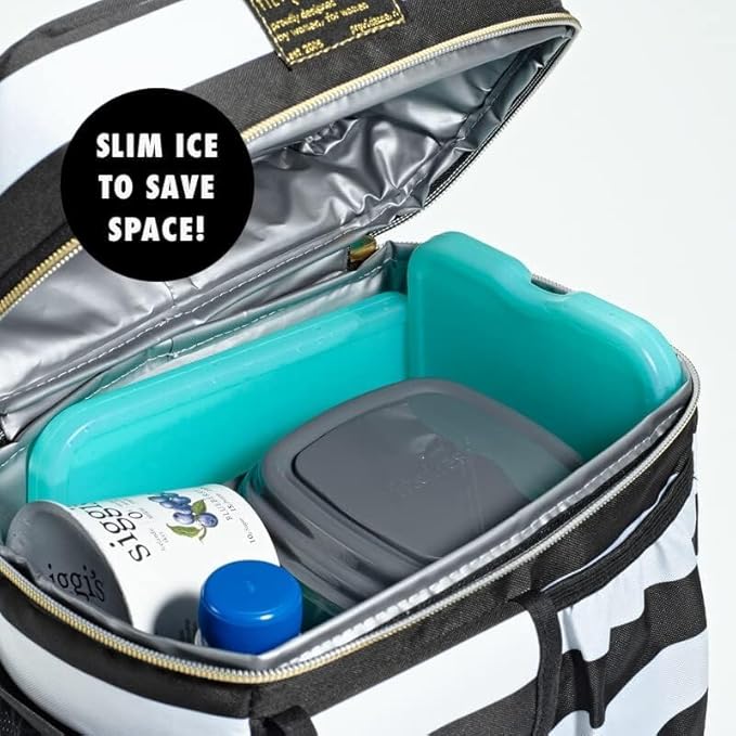 Cool Coolers by Fit + Fresh Slim Compact Reusable XL Ice Pack, Perfect for Lunch Boxes, Coolers, and Beach Bags