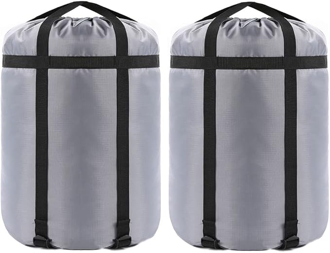 Compression Stuff Sack, 24L/36L/46L Sleeping Bags Storage Stuff Sack Organizer Waterproof Camping Hiking Backpacking Bag for Travel - Great Sleeping Bags Clothes Camping