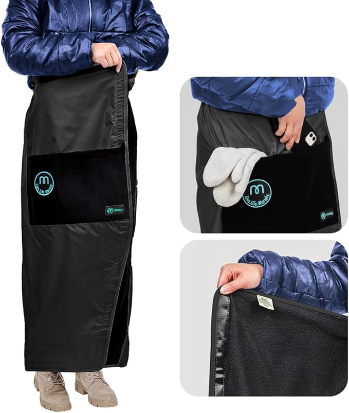 Mozy Wearable & Weatherproof Outdoor Blanket – Lower-Body Thermal Wrap for Superior Warmth