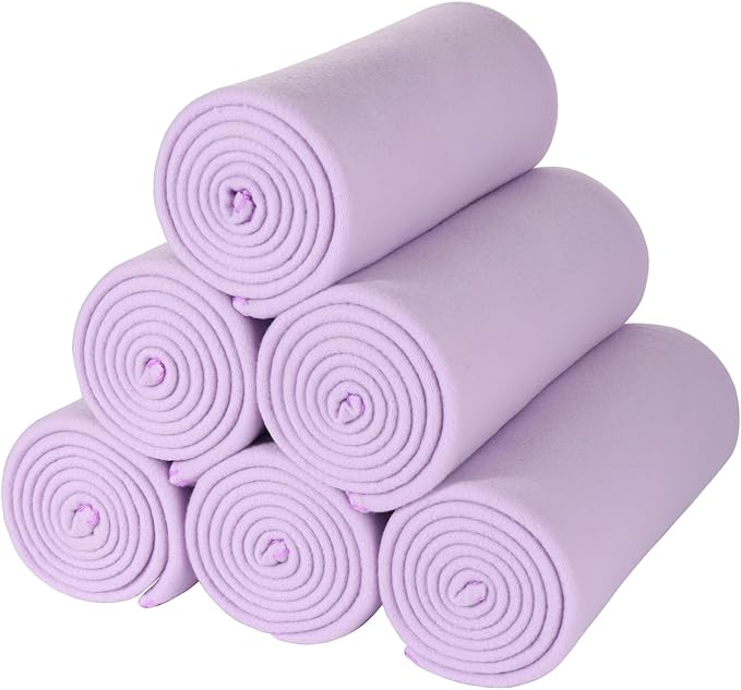 CAI TENG Fleece Throw Blankets Blanket for Couch Bed 50x60 Kids Blanket 6 Pack Warm Fleece Fabric Soft Cozy Travel Blankets & Throws Lightweight Small Wedding Gifts Yard Light Purple