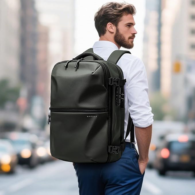BANGE Travel Laptop Backpack for 15.6inch, Waterproof Weekender Bag with Water Bottle Holder, Carry-On Suitcase Luggage Backpack for Airline Traveling