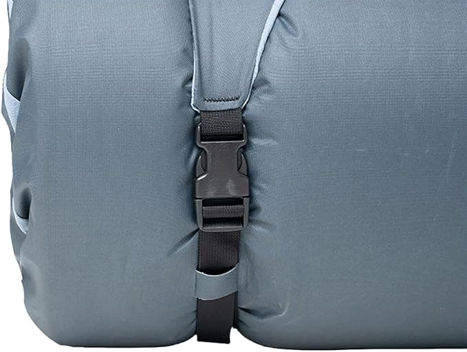 HEST Foamy Camping Mattress Pad - Memory Foam Portable Roll Up Sleeping Cot Mattress for All Adventures - Dual Layer Comfort & Support - No Pump Needed - Water-Resistant Design - Easy Carry Handle