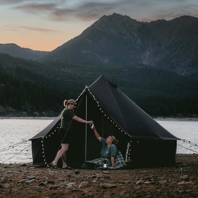 WHITEDUCK Regatta Canvas Bell Tent - w/StoveJack, Waterproof, 4 Season Luxury Camping and Glamping Yurt Tent Outdoor